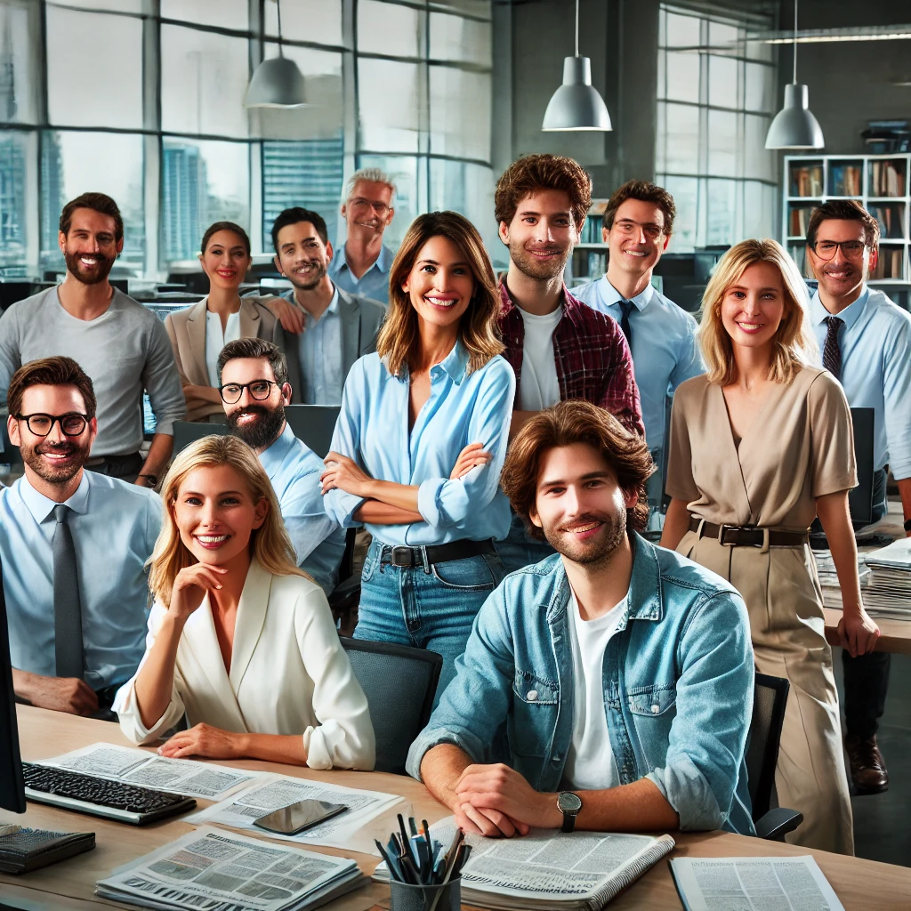 team of journalists and editors